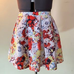 Hesperus Floral Mini Skirt Sz Sm